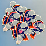 Eyes Forward Heart Open Large Sticker