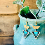 Dear Darlington Blue Flame Earrings