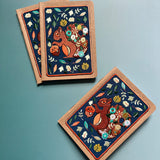 Squirrel Embroidery Pocket Notebook