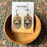 Solstice // stained glass resin earrings