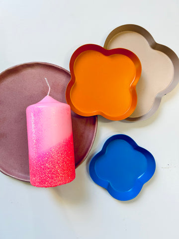 Dip Dye Pillar Candles