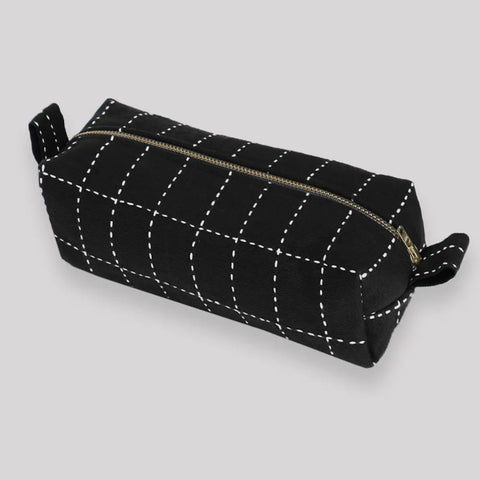 Grid Stitch Toiletry/Pencil Bag