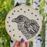 Raven Embroidery Kit