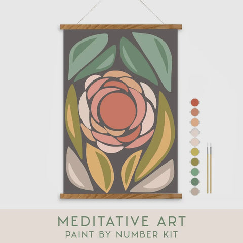 Blossom Meditative Art Paint By Number Kit