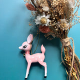 Retro Deer Holiday Ornament