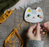 Meow Meow Cat Ceramic Trinket Tray