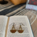 Tracery Stained Glass Resin Earrings