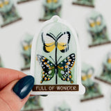 Full of Wonder Clear Vinyl Sticker