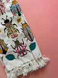 Amulet Embroidered Cotton Dish Towel