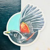 Dear Darlington Red-Winged Blackbird Sticker