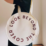 Look Beyond The Cover Circle Tote Bag