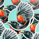 Dear Darlington Red-Winged Blackbird Sticker