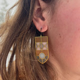 Vertex Stained Glass Resin Earrings