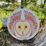 Barn Owl Embroidery Kit