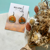 Songbird Stained Glass Resin Earrings