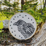 Raven Embroidery Kit