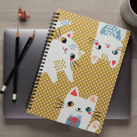 Meow Meow Cats Spiral-Bound Notebook