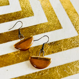 Ceramic Half-Dipped Earrings