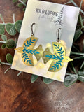 Dala Bird Stained Glass Resin Earrings