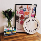 Look Beyond The Cover Circle Tote Bag