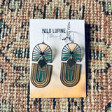 Nouveau // Stained Glass Resin Earrings