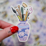 Art Supply Bouquet Vinyl Sticker