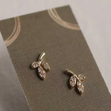 Leaf Petal Stud Earrings