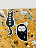 Cosmic Owl Vinyl Sticker