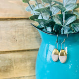 Ceramic Half-Dipped Earrings