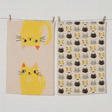 Meow Meow Dish Towels-Set of 2