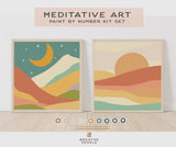 Sun & Moonlight Meditative Art Paint By Number Kit