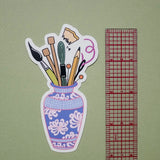 Art Supply Bouquet Vinyl Sticker