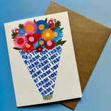 Thank You Bouquet Greeting Card