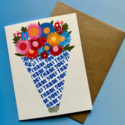 Thank You Bouquet Greeting Card