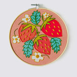 Strawberries Rikrack Embroidery Kits