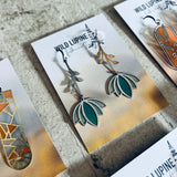 Petal // Stained Glass Resin Earrings