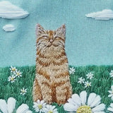 Happy Cat Embroidery Kit