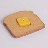 Ceramic Buttered Toast Tea Light Candle Holder