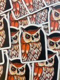 Dear Darlington Great Horned Owl Sticker