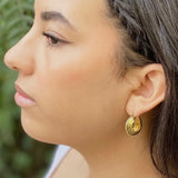 Mind’s Eye Deco Huggie Earrings