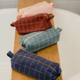 Grid Stitch Toiletry/Pencil Bag