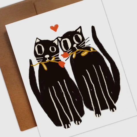 Cats in Love Card