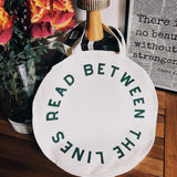 Read Between The Lines Circle Tote Bag