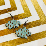 Ceramic Storm Cloud Earrings