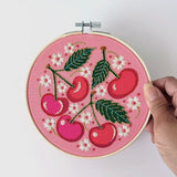 Cherries Rikrack Embroidery Kits