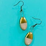 Ceramic Half-Dipped Earrings