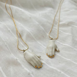 Ceramic Hand Necklace