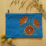 Poppies Zipper Pouch