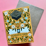 Classic Grad – Cap and Diploma Graduation Greeting Card