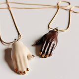 Ceramic Hand Necklace